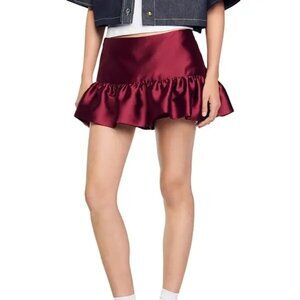 Unique Item (read description)!! Like New Sandro Infinity Skort in Burgundy